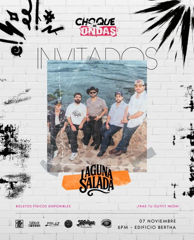 Flyer de Choque de Ondas 2026 - Laguna Salada