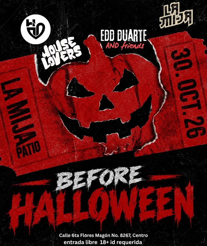 Flyer de THE NIGHT BEFORE HALLOWEEN