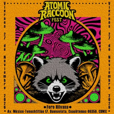 Flyer de ATOMIC RACCOON FEST 2026