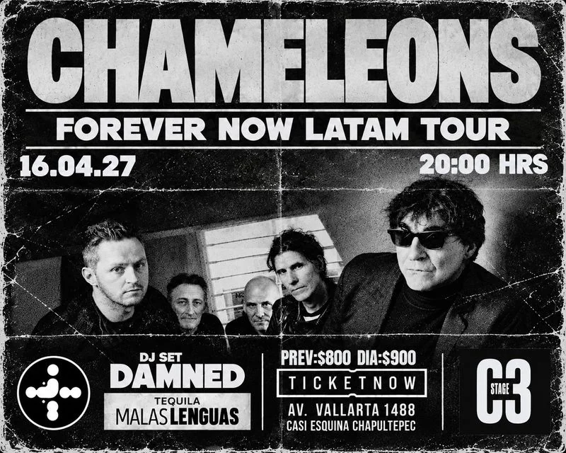 Flyer de CHAMELEONS | FOREVER NOW 