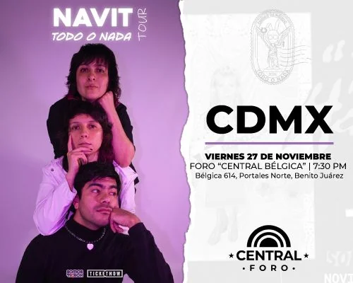 Flyer de NAVIT: Todo o Nada Tour CDMX