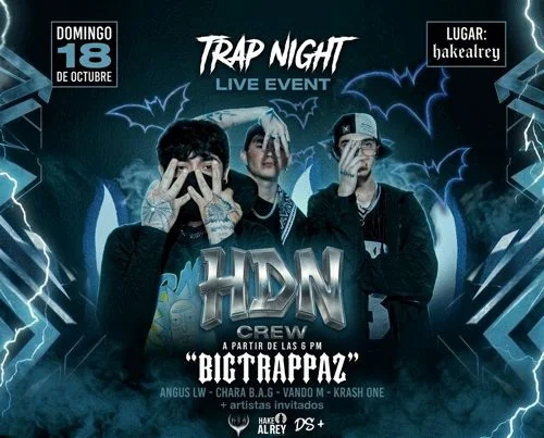 Flyer de TRAP NIGHT 2026