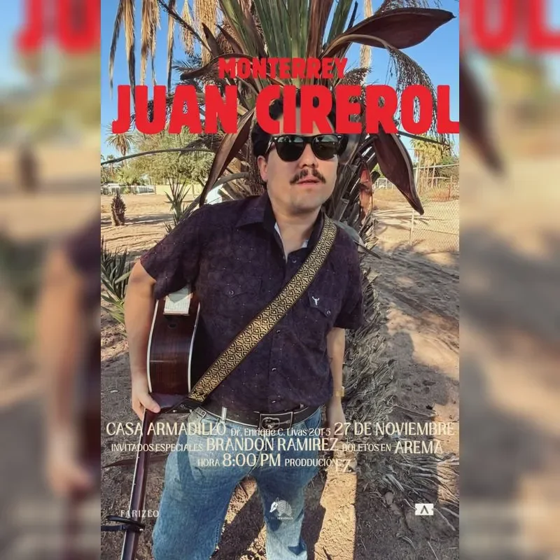 Flyer de Juan Cirerol 