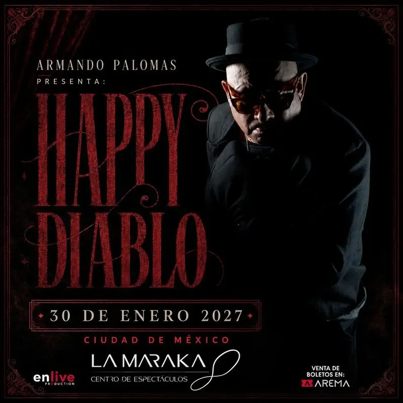 Flyer de Armando Palomas