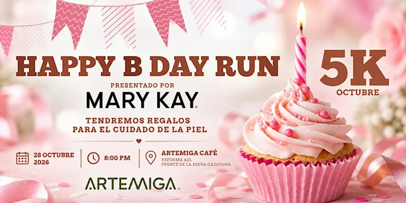 Flyer de HAPPY B DAY RUN 5K 