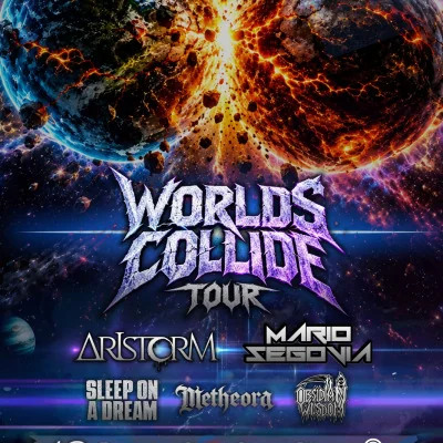 Flyer de WORLDS COLLIDE 