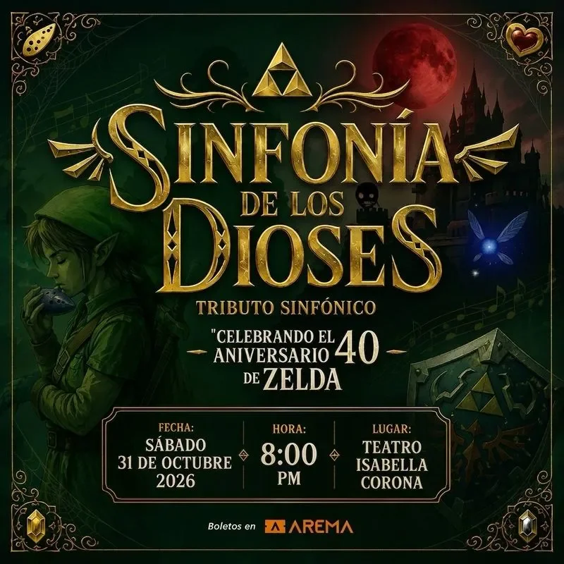 Flyer de Sinfonía de los Dioses - Tributo Sinfónico