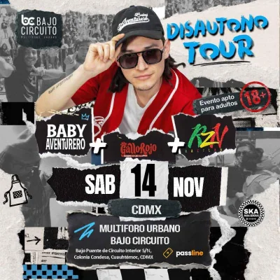 Flyer de Baby Aventurero: Disautonotour 