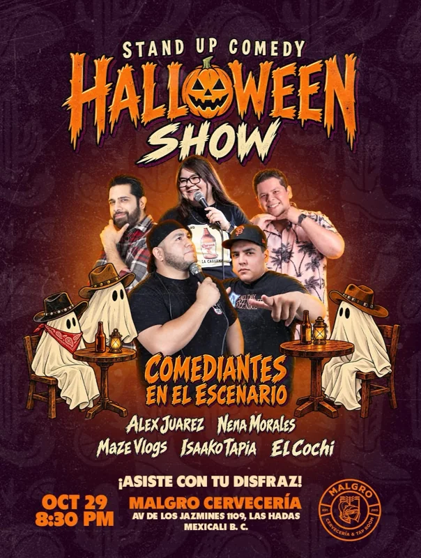 Flyer de Stand Up Comedy Halloween Show