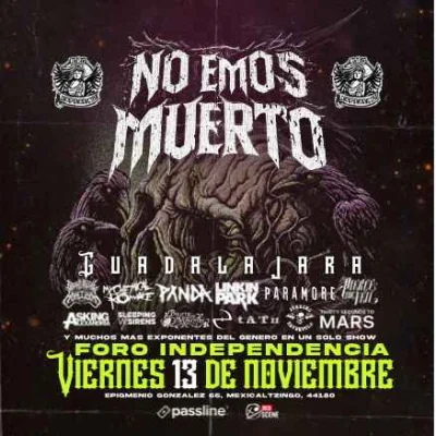 Flyer de No Emos Muerto 