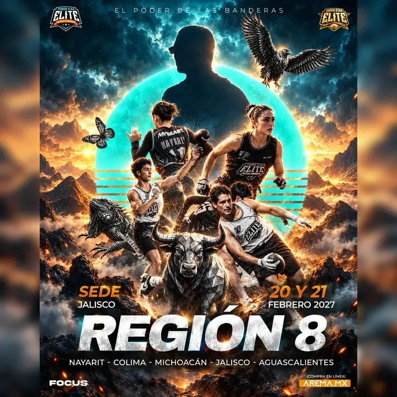 Flyer de Power Flag - Región 8 / Sede Jalisco