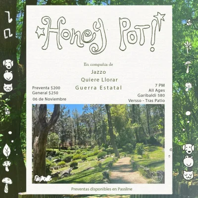 Flyer de Honey Pot! 