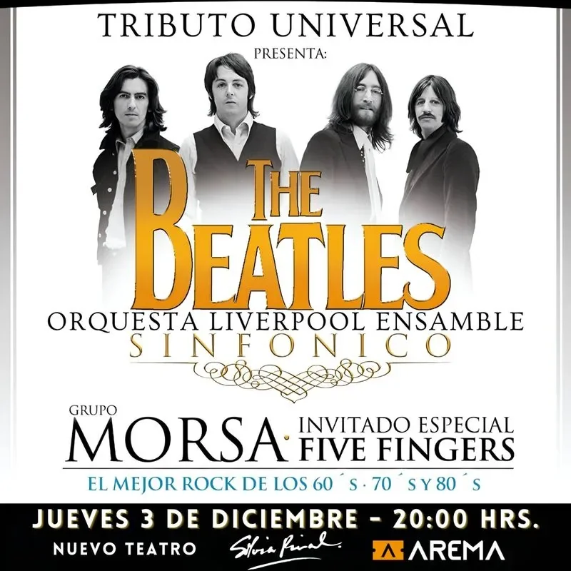 Flyer de Tributo The Beatles
