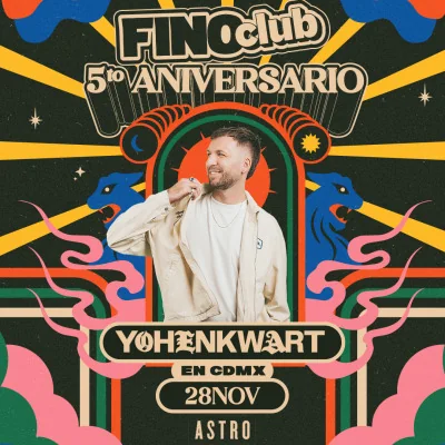 Flyer de YoHenkwart (Fino Club 5to aniversario)