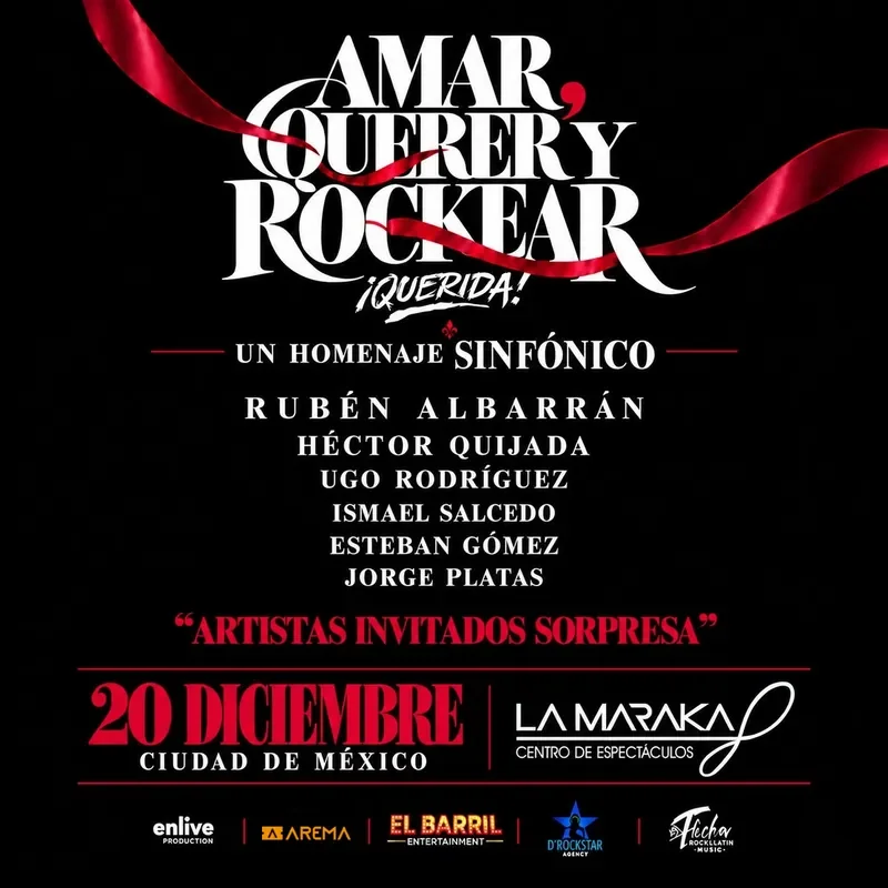 Flyer de Amar, Querer y Rockear 