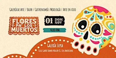 Flyer de Flores Para Los Muertos