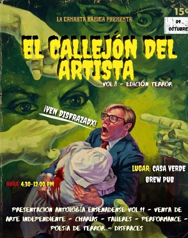 Flyer de El Callejón del Artista Vol. 8 - Edición Terror