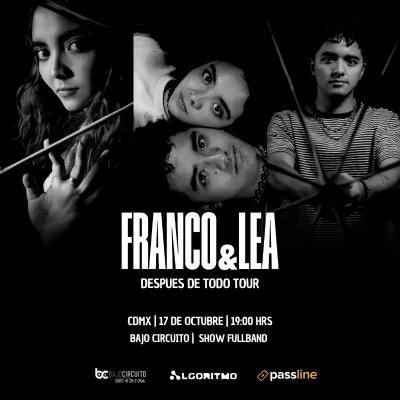 Flyer de Franco & Lea, Después de todo Tour (show de despedida)