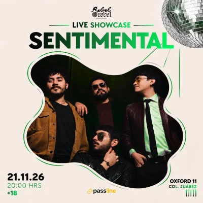 Flyer de Sentimental presenta: Platónico