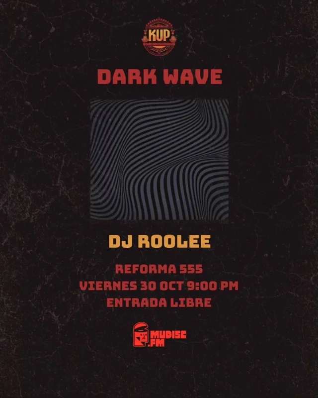 Flyer de Dark Wave 