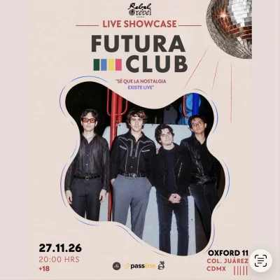 Flyer de Futura Club CDMX