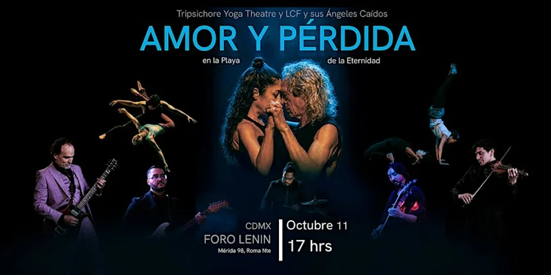 Flyer de Amor y Pérdida en La Playa de la Eternidad