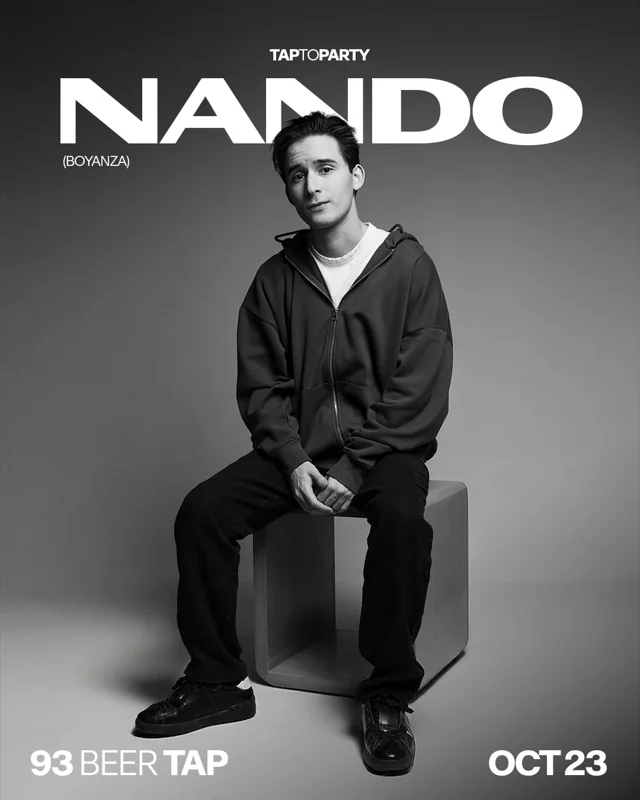 Flyer de NANDO (BOYANZA) - TAP TO PARTY