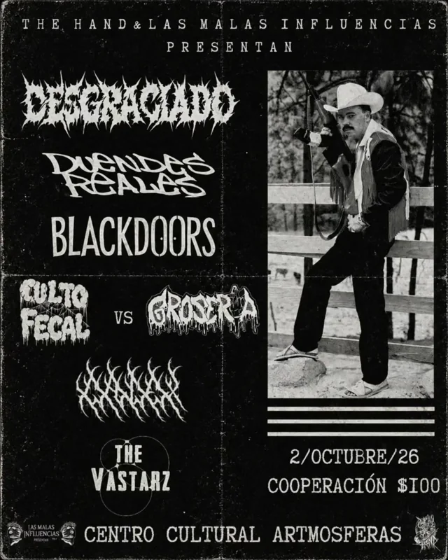 Flyer de Desgraciado
