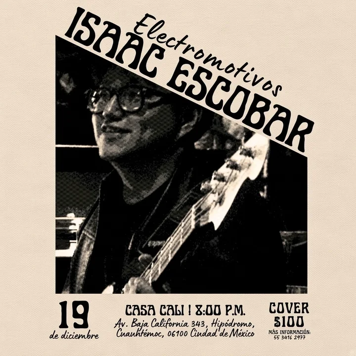 Flyer de Isaac Escobar