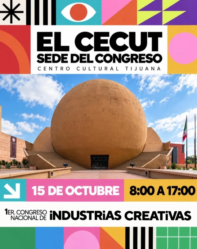 Flyer de Congreso de Industrias Creativas 
