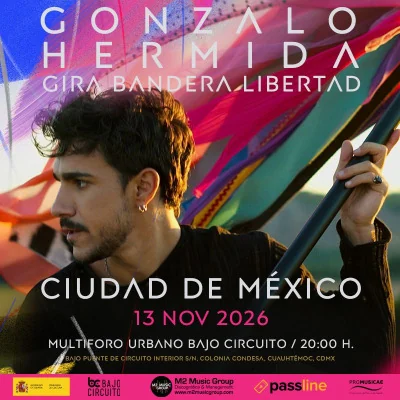 Flyer de Gonzalo Hermida Gira Bandera Libertad