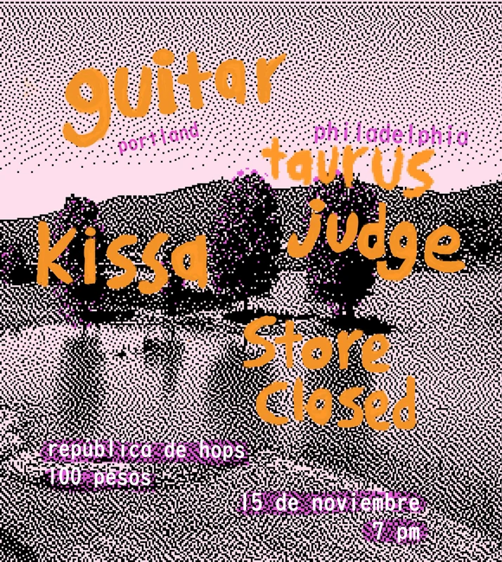 Flyer de Guitar y Taurus Judge 
