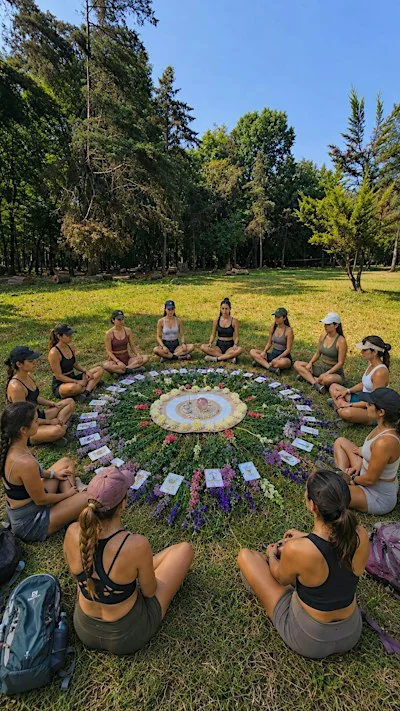 Flyer de Hike + Circulo de Mujeres - The Mexican & Foreign Girls Club