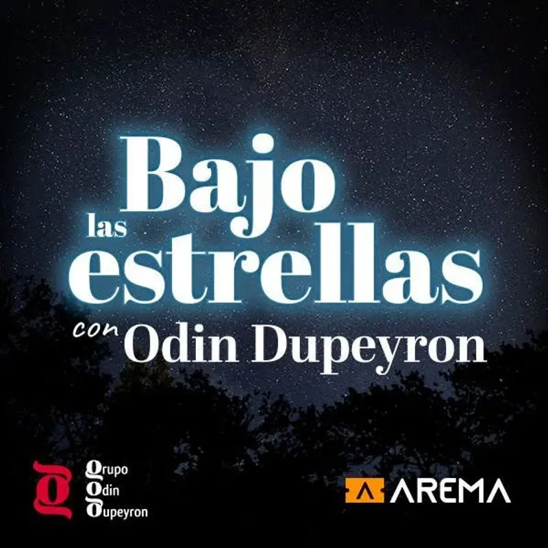 Flyer de Bajo las Estrellas con Odin Dupeyron 