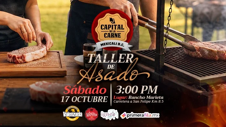 Flyer de Taller de Asado -  Capital de la Carne