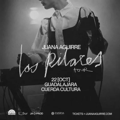Flyer de Juana Aguirre Los Pilares Tour