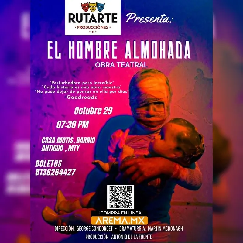 Flyer de El Hombre Almohada