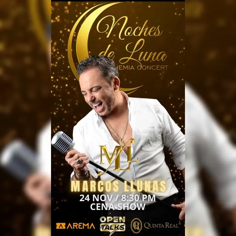 Flyer de Marcos Llunas