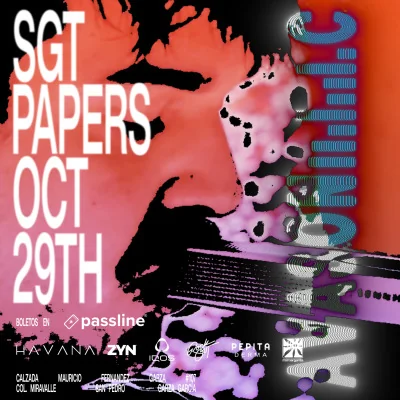 Flyer de SGT PAPERS x AVASONIC