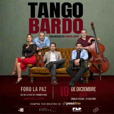 Flyer de Tango Bardo UNA NOCHE EN BUENOS AIRES