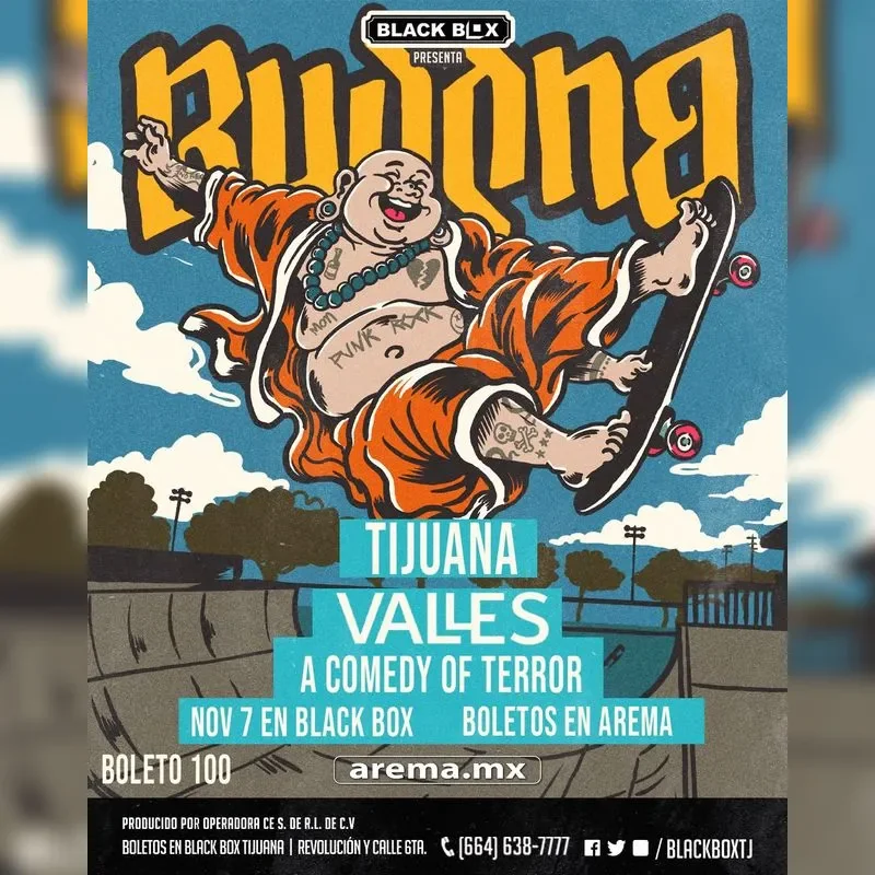 Flyer de Buddha y Valles 