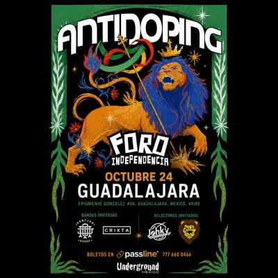 Flyer de ANTIDOPING: LA ERA DEL LEÓN 