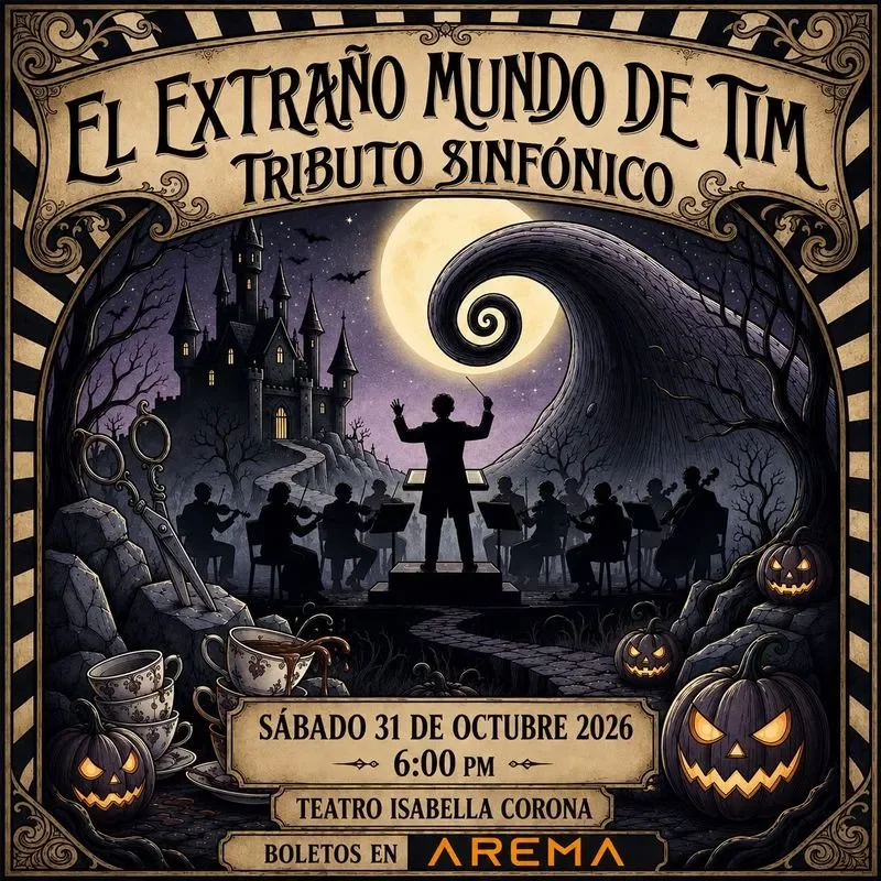 Flyer de El Extraño Mundo de Tim 