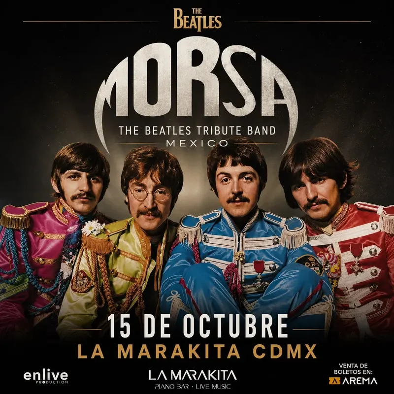Flyer de Tributo a The Beatles