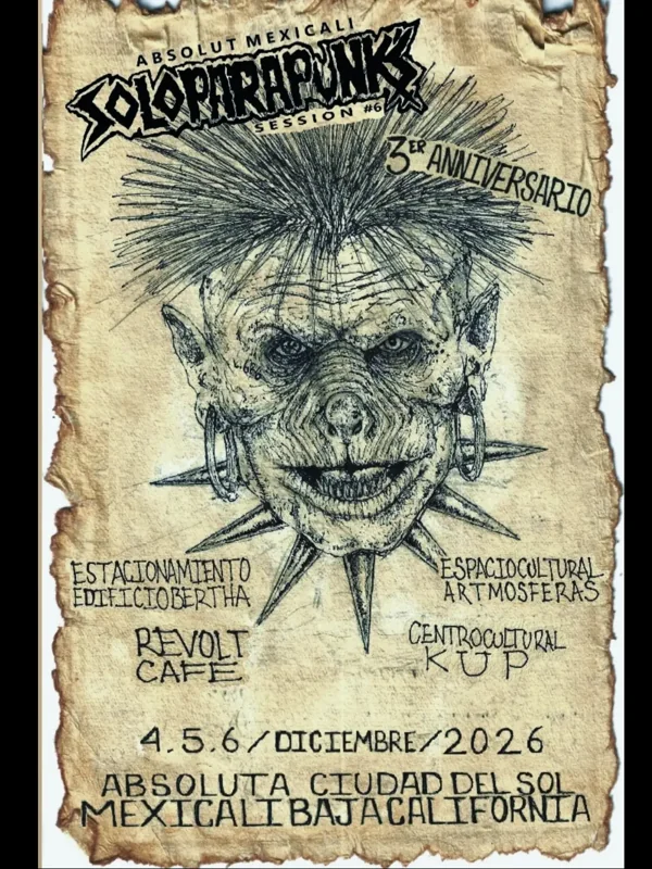 Flyer de Soloparapunk's Session #6 - 3er Aniversario