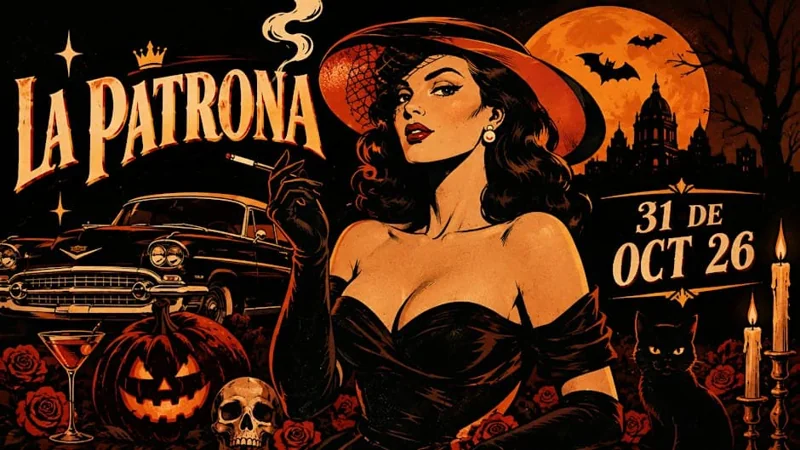 Flyer de La Patrona Halloween