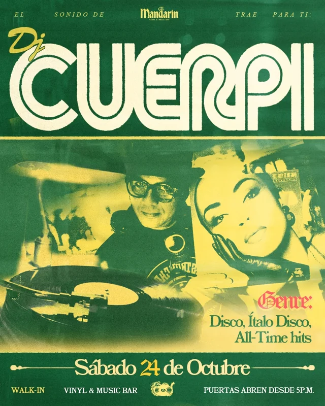 Flyer de DJ Cuerpi (Vinyl Set)