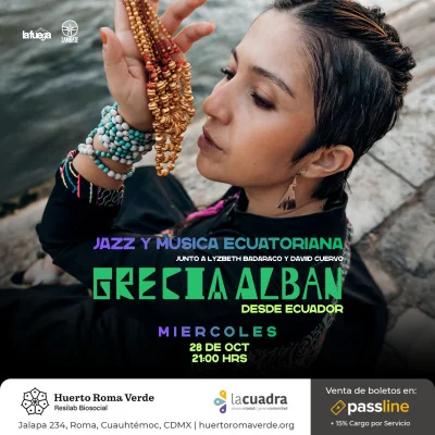 Flyer de Grecia Albán