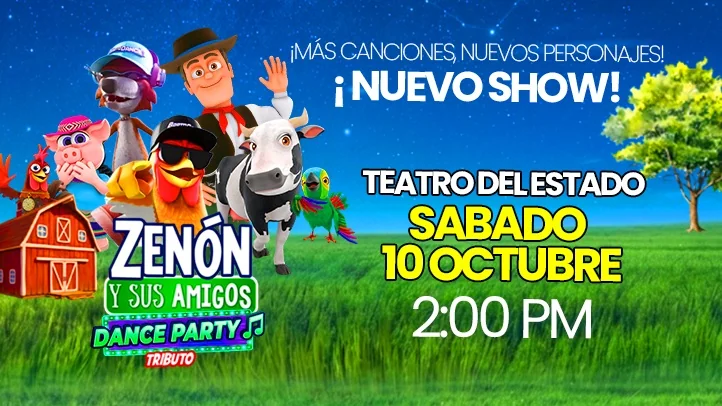 Flyer de Zenon y sus amigos 