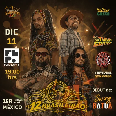 Flyer de 12° BRASILEIRÂO - ENCUENTRO DE SAMBISTAS